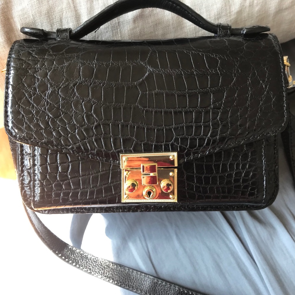 Genuine crocodile(Alligator) leather bag